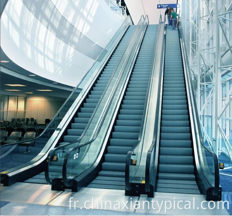 Escalator commercial avec système de contrôle Vvvf